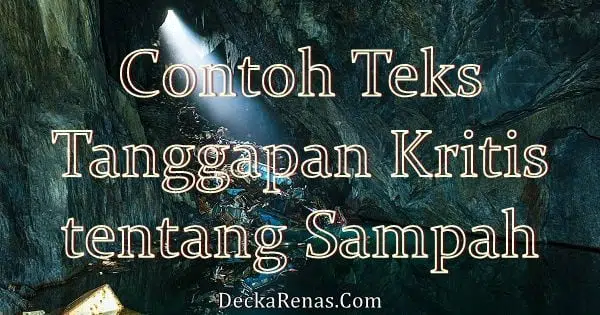 contoh teks tanggapan kritis tentang sampah