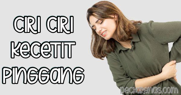 ciri-ciri kecetit pinggang