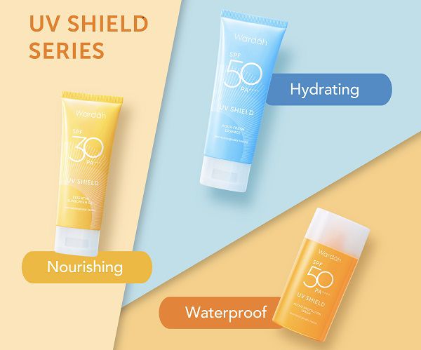 perbedaan sunscreen wardah spf 50 biru dan orange kuning
