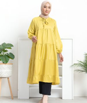 Baju Warna Lime Cocok Dengan Jilbab Warna Bagie Nude