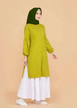 Baju Warna Lime Cocok Dengan Jilbab Warna Hijau Army