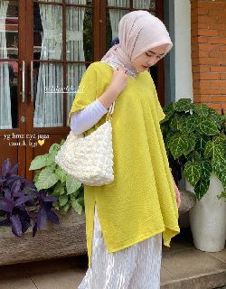 Baju Warna Lime Cocok Dengan Jilbab Warna Mint