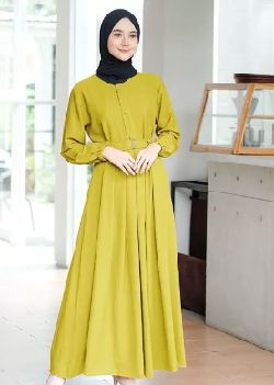 Baju Warna Lime Cocok Dengan Jilbab Warna hitam