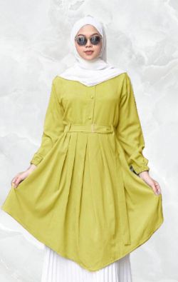 Baju Warna Lime Cocok Dengan Jilbab Warna putih